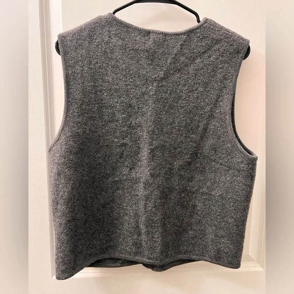 J. Crew Gray V-Neck Sweater Vest - Picture 3 of 3